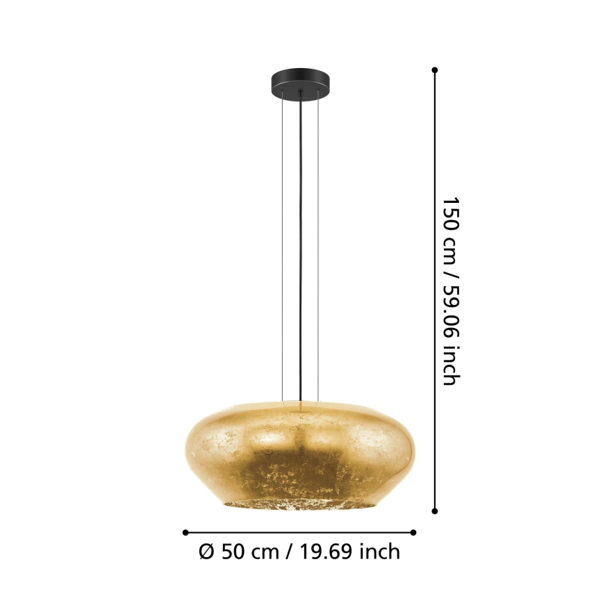 Eglo - Luster na sajli 3xE27/20W/230V