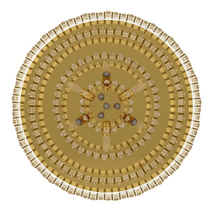 Eglo - Plafonjera 10xE14/25W/230V pr. 78 cm