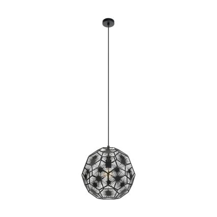 Eglo - Luster na sajli 1xE27/60W/230V pr. 41 cm crno