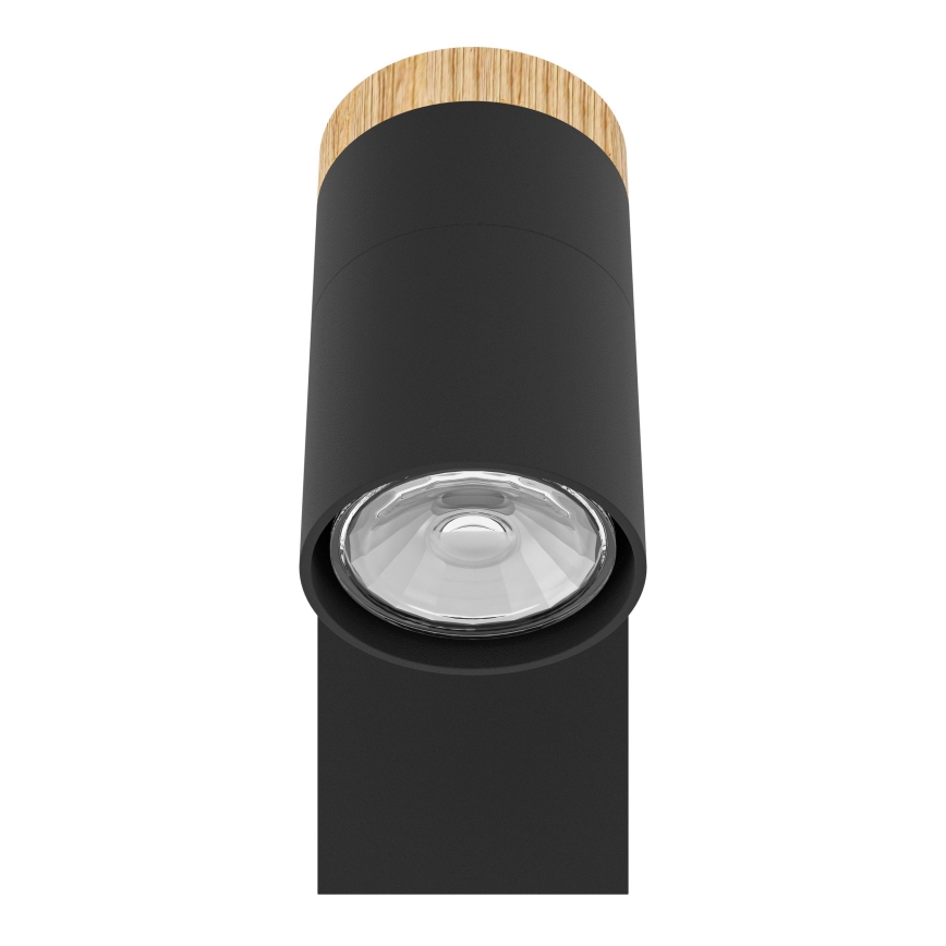 Eglo - LED Zidna reflektorska lampa 1xGU10/4,5W/230V 3000K crno/braon