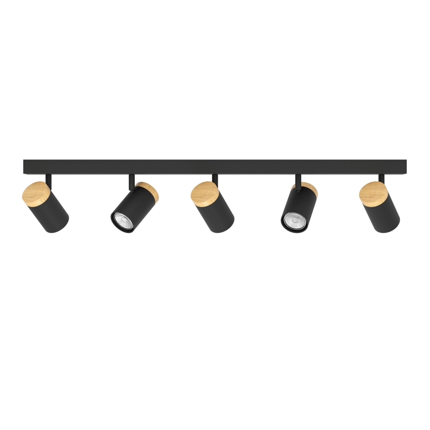 Eglo - LED Reflektorska lampa 5xGU10/4,5W/230V 3000K crno/braon