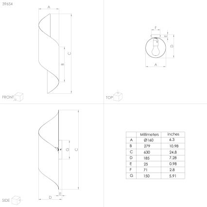 Eglo - Zidna lampa 1xE27/40W/230V