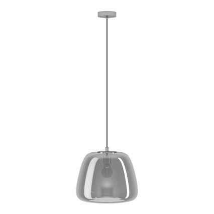 Eglo - Luster na sajli 1xE27/40W/230V pr. 35 cm sivo