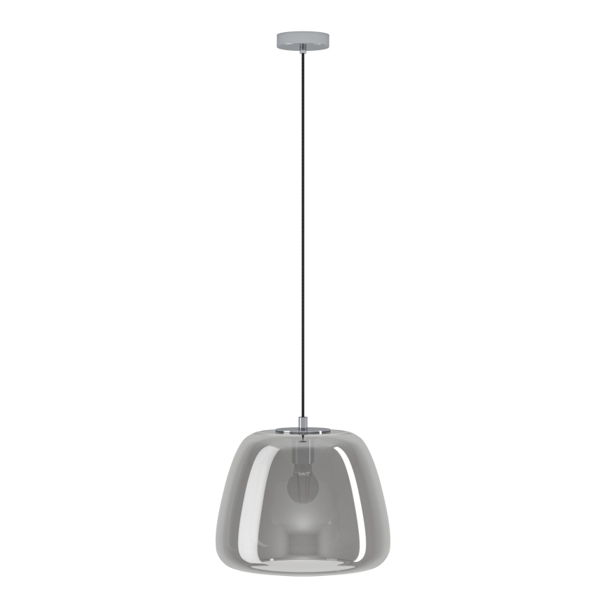 Eglo - Luster na sajli 1xE27/40W/230V pr. 35 cm sivo