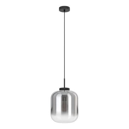 Eglo - Luster na sajli 1xE27/40W/230V pr. 25 cm sivo