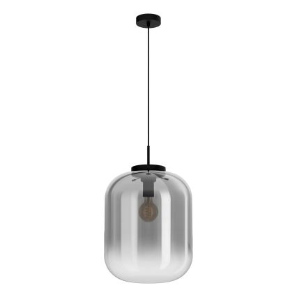 Eglo - Luster na sajli 1xE27/40W/230V pr. 35 cm sivo