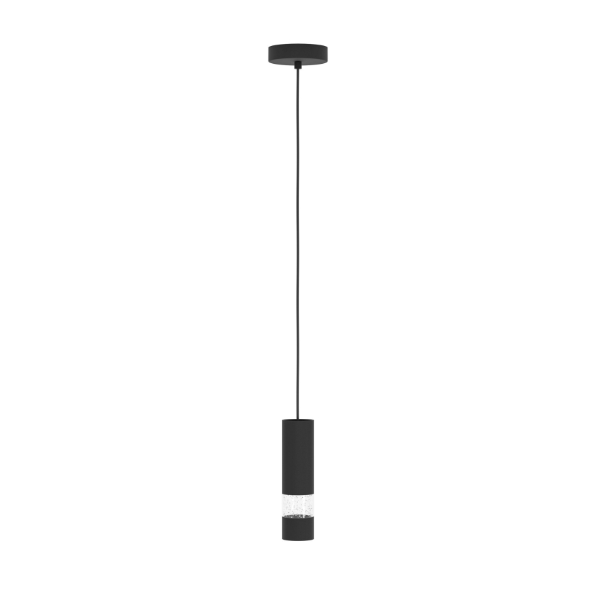 Eglo - LED luster na sajli 1xGU10/4,6W/230V crno