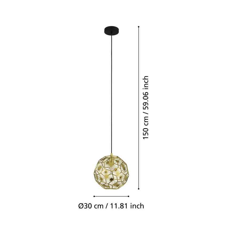 Eglo - Luster na sajli 1xE27/60W/230V pr. 30 cm