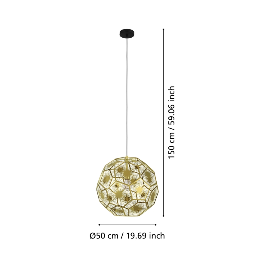 Eglo - Luster na sajli 1xE27/60W/230V pr. 50 cm