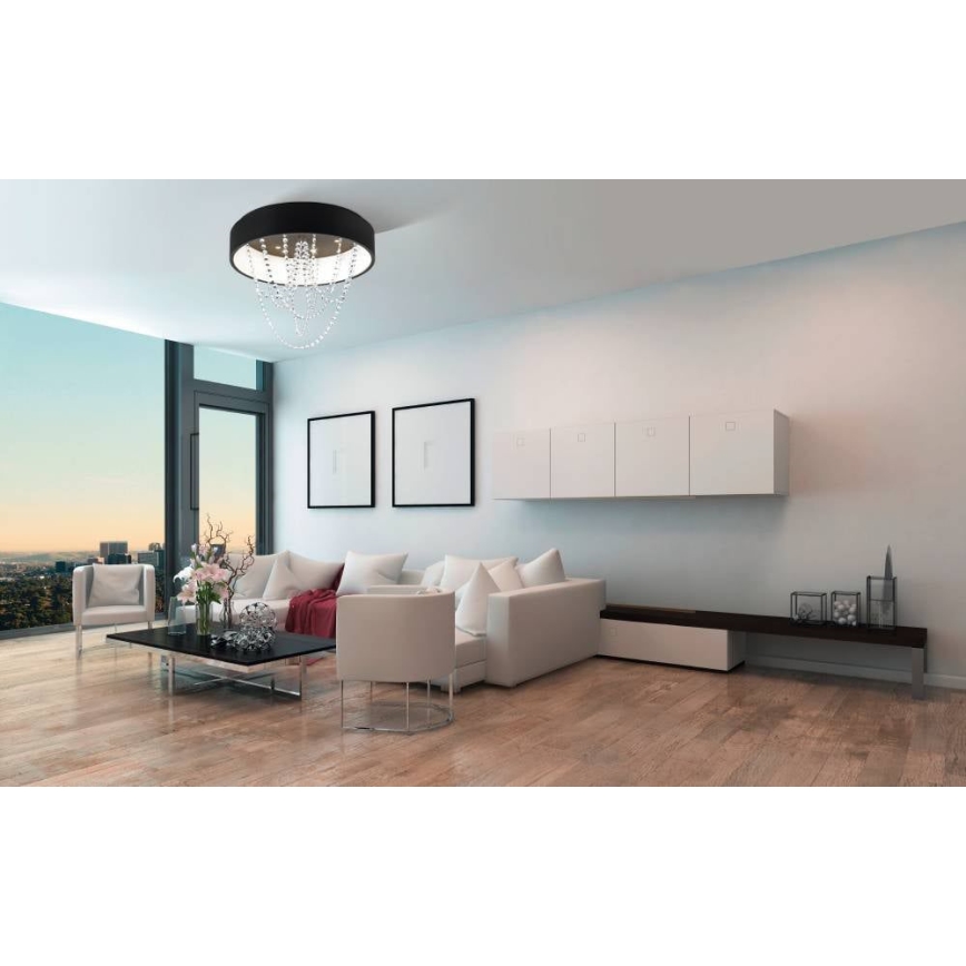 Eglo - LED prigušiva stropna svetiljka LED/34W/230V + 6xLED/5,4W + daljinski upravljač