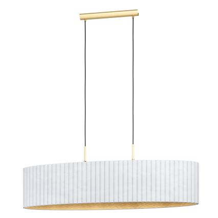Eglo - Luster na sajli 2xE27/40W/230V bela