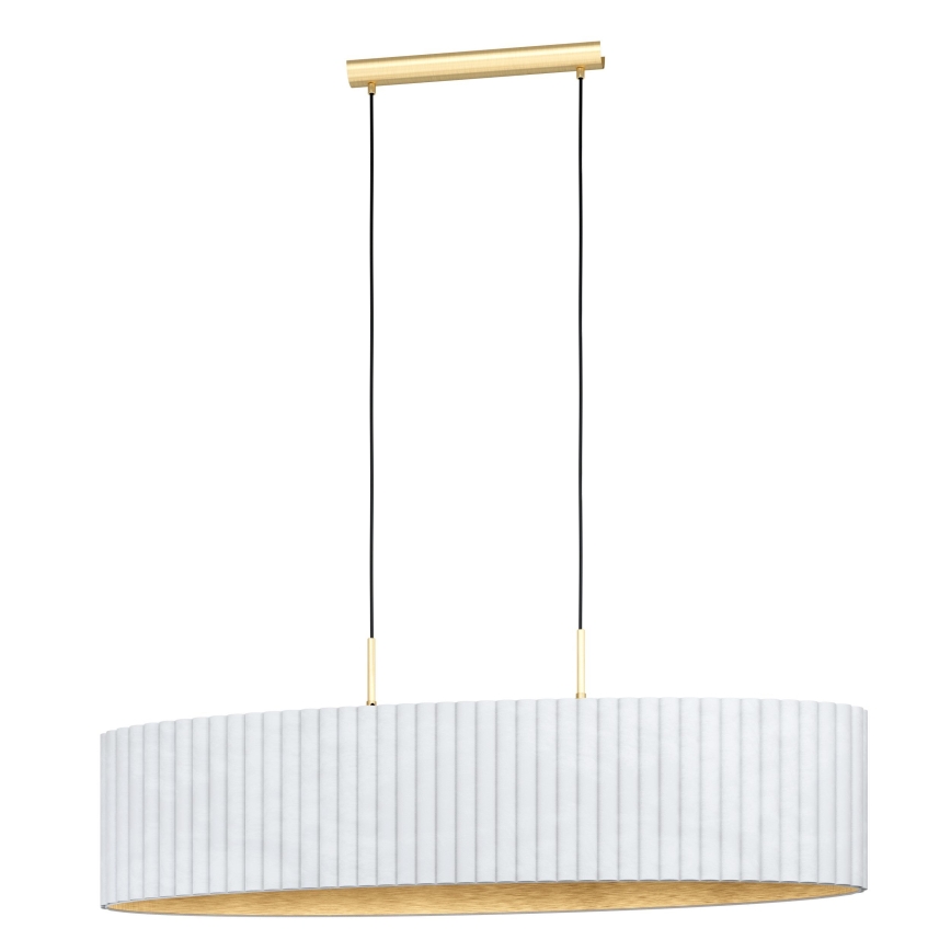 Eglo - Luster na sajli 2xE27/40W/230V bela
