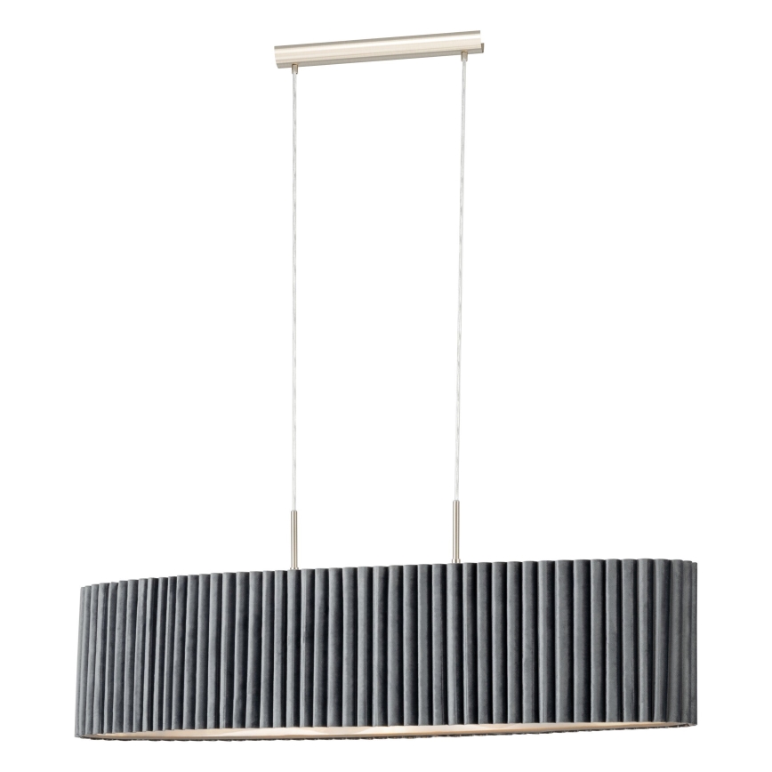 Eglo - Luster na sajli 2xE27/40W/230V sivo