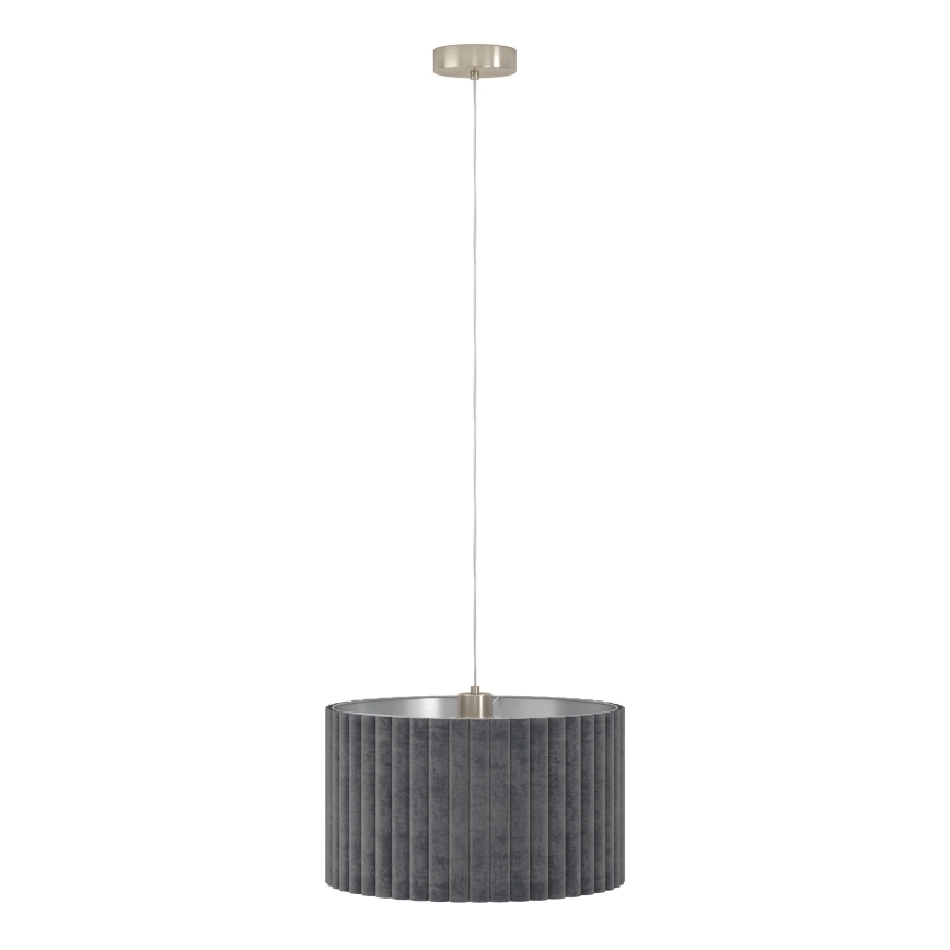 Eglo - Luster na sajli 2xE27/40W/230V sivo
