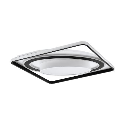 Eglo - LED Prigušiva plafonjera LED/21,5W/230V + LED/10,5W + LED/3W 3000-6500K crno + Daljinski upravljač
