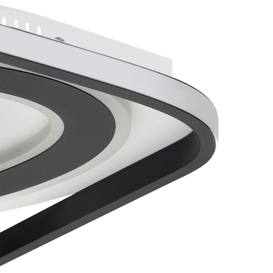 Eglo - LED Prigušiva plafonjera LED/21,5W/230V + LED/10,5W + LED/3W 3000-6500K crno + Daljinski upravljač