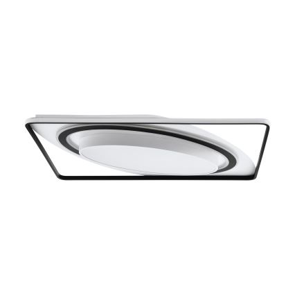 Eglo - LED Prigušiva plafonjera LED/28W/230V+LED/13W+ LED/2,8W 3000-6500K crno + Daljinski upravljač