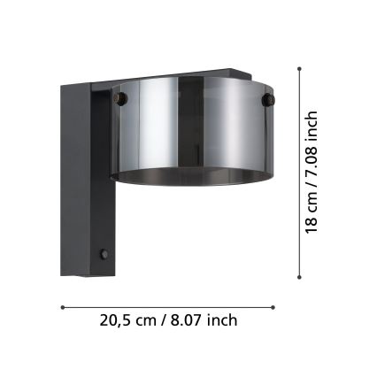 Eglo - LED Prigušiva zidna lampa 1xLED/7,2W/230V