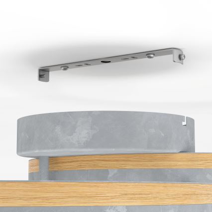 Eglo - LED Prigušivi nadgradni luster LED/12,5W/230V + 2xLED/15,5W 3000K sivo/braon
