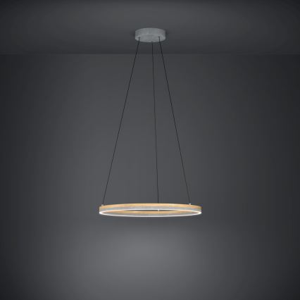 Eglo - LED Prigušivi luster na sajli LED/36W/230V 3000K sivo/braon