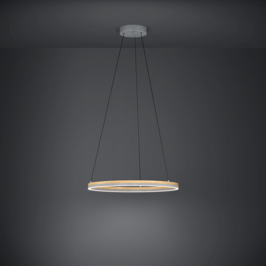 Eglo - LED Prigušivi luster na sajli LED/36W/230V 3000K sivo/braon