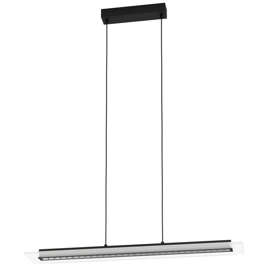 Eglo - LED Prigušivi luster na sajli LED/57,5W/230V 3000K crno + Daljinski upravljač