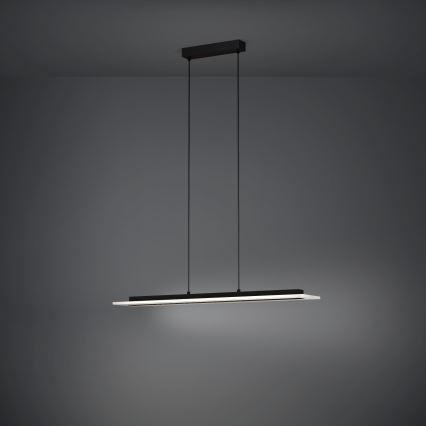 Eglo - LED Prigušivi luster na sajli LED/57,5W/230V 3000K crno + Daljinski upravljač