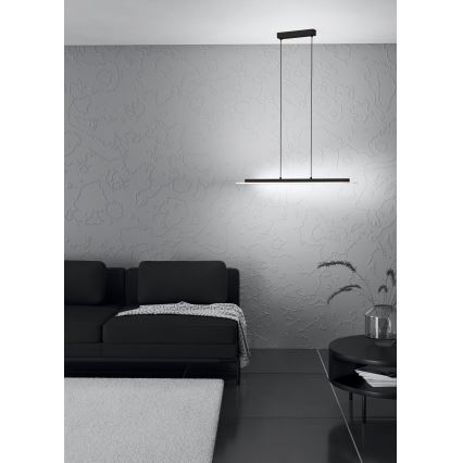 Eglo - LED Prigušivi luster na sajli LED/57,5W/230V 3000K crno + Daljinski upravljač