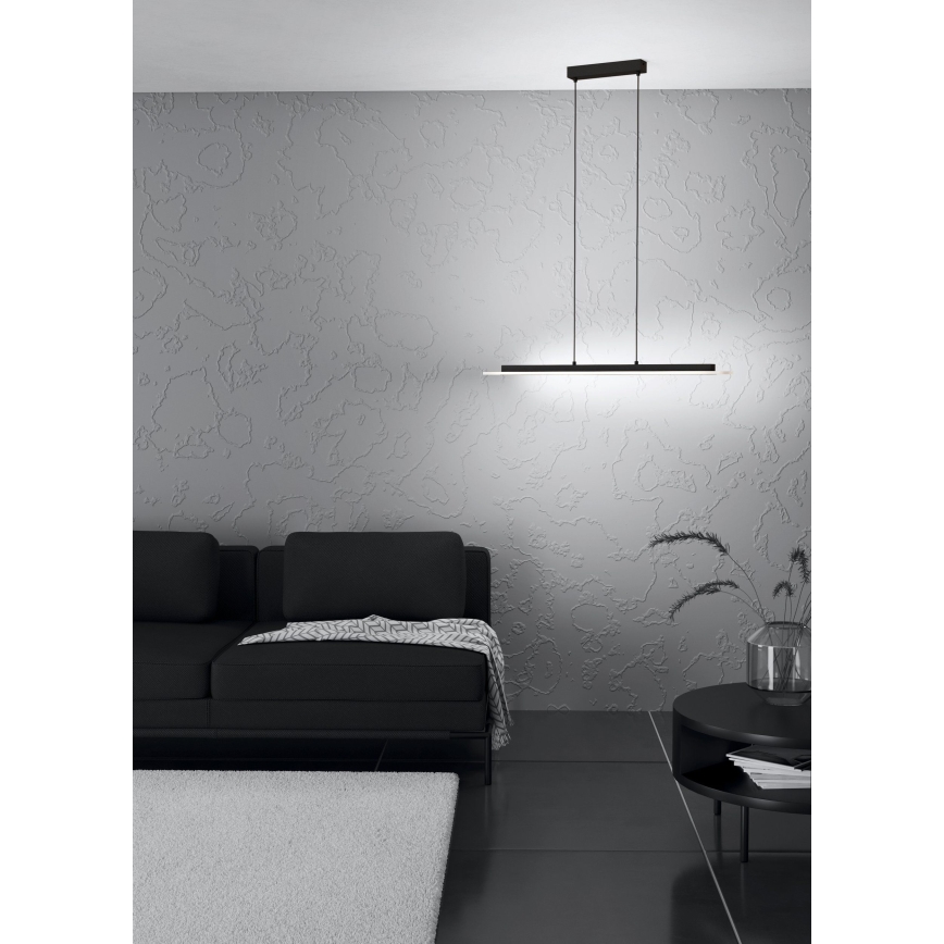 Eglo - LED Prigušivi luster na sajli LED/57,5W/230V 3000K crno + Daljinski upravljač