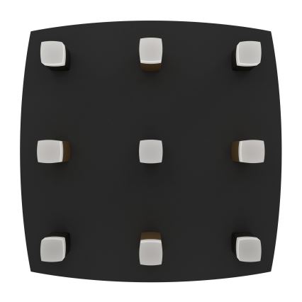 Eglo - LED prigušiva stropna svetiljka 9xLED/3,1W/230V 3000K antracit/zlatna