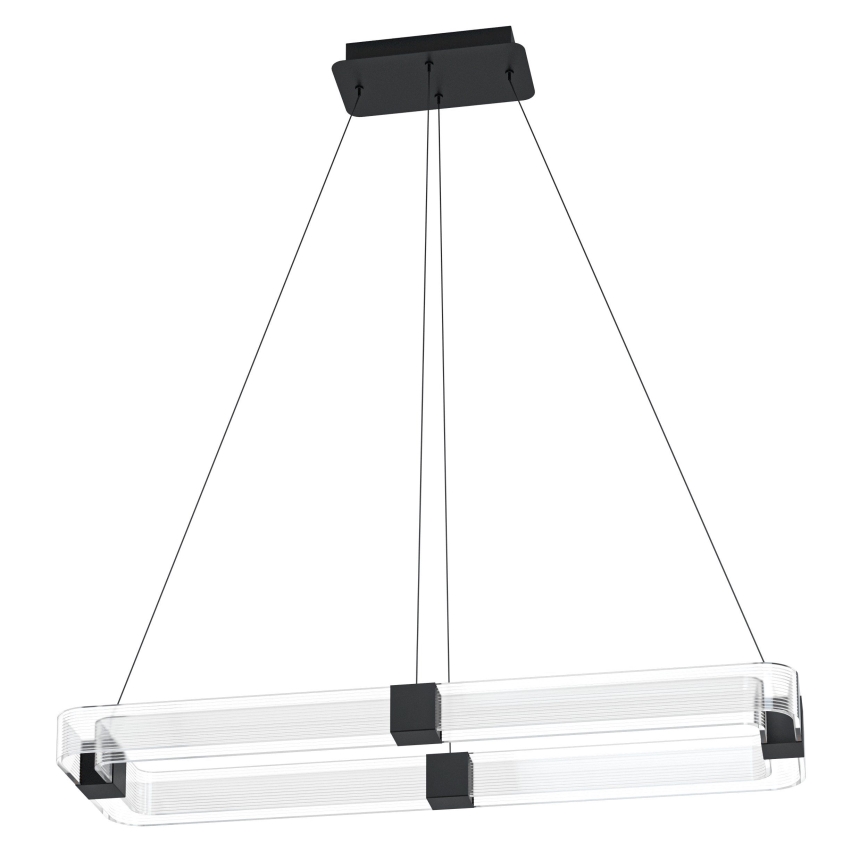 Eglo - LED Prigušivi luster na sajli LED/39,2W/230V 3000K crno