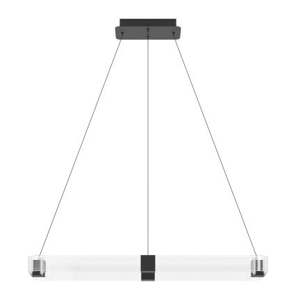 Eglo - LED Prigušivi luster na sajli LED/39,2W/230V 3000K crno