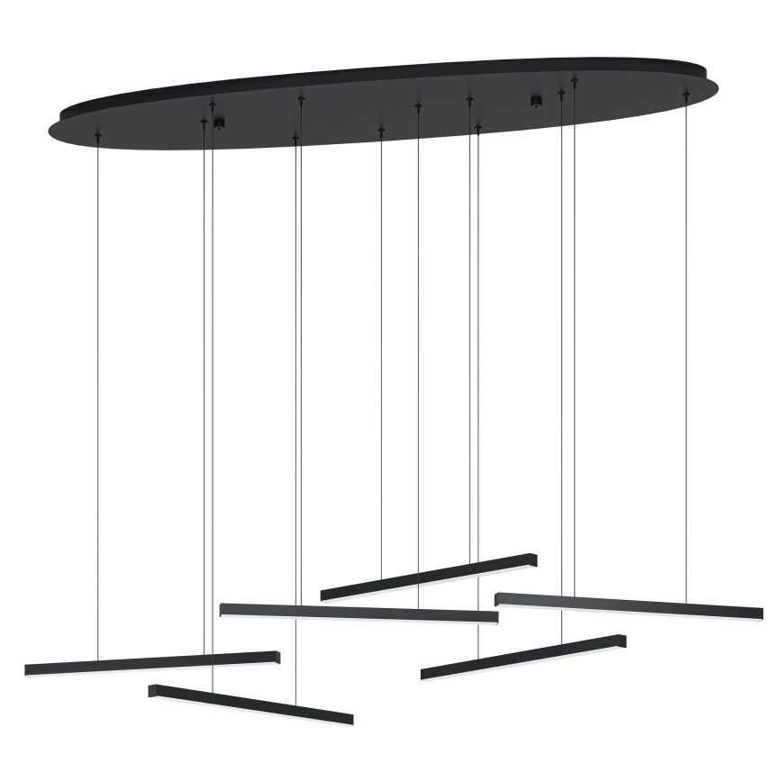 Eglo - LED Prigušivi luster na sajli 6xLED/8,4W/230V 3000K crno