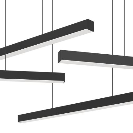 Eglo - LED Prigušivi luster na sajli 6xLED/8,4W/230V 3000K crno