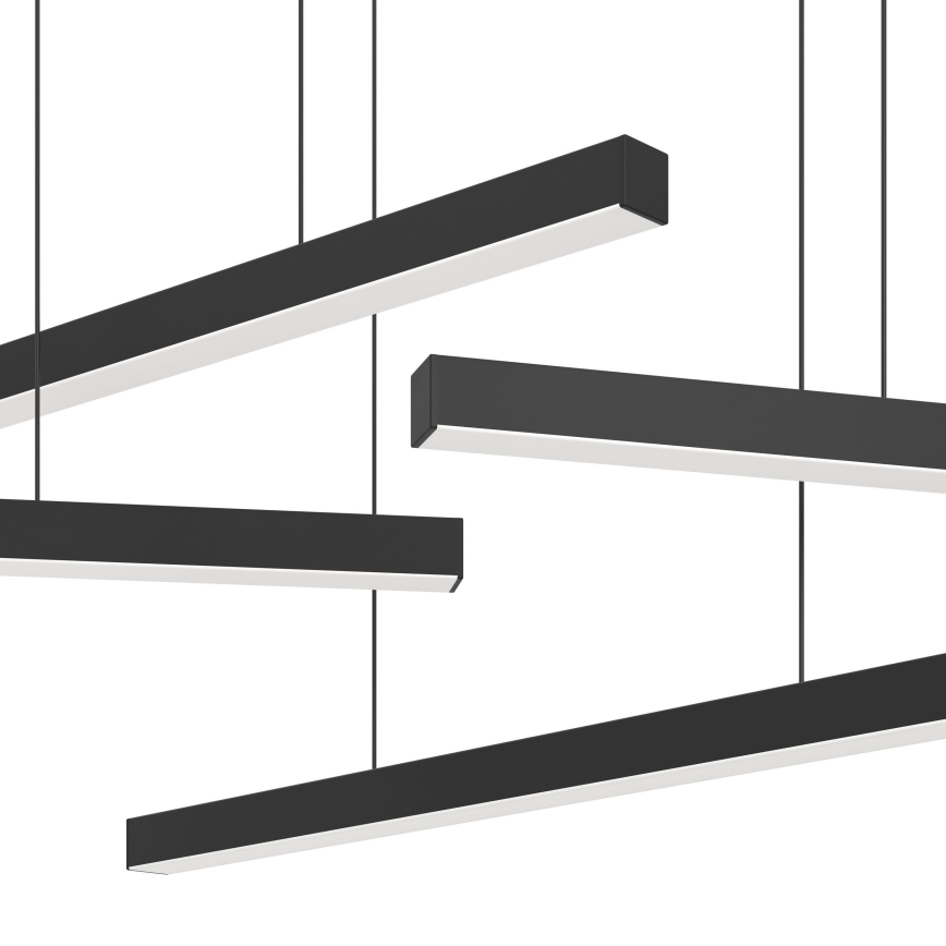 Eglo - LED Prigušivi luster na sajli 6xLED/8,4W/230V 3000K crno