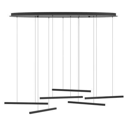 Eglo - LED Prigušivi luster na sajli 6xLED/8,4W/230V 3000K crno