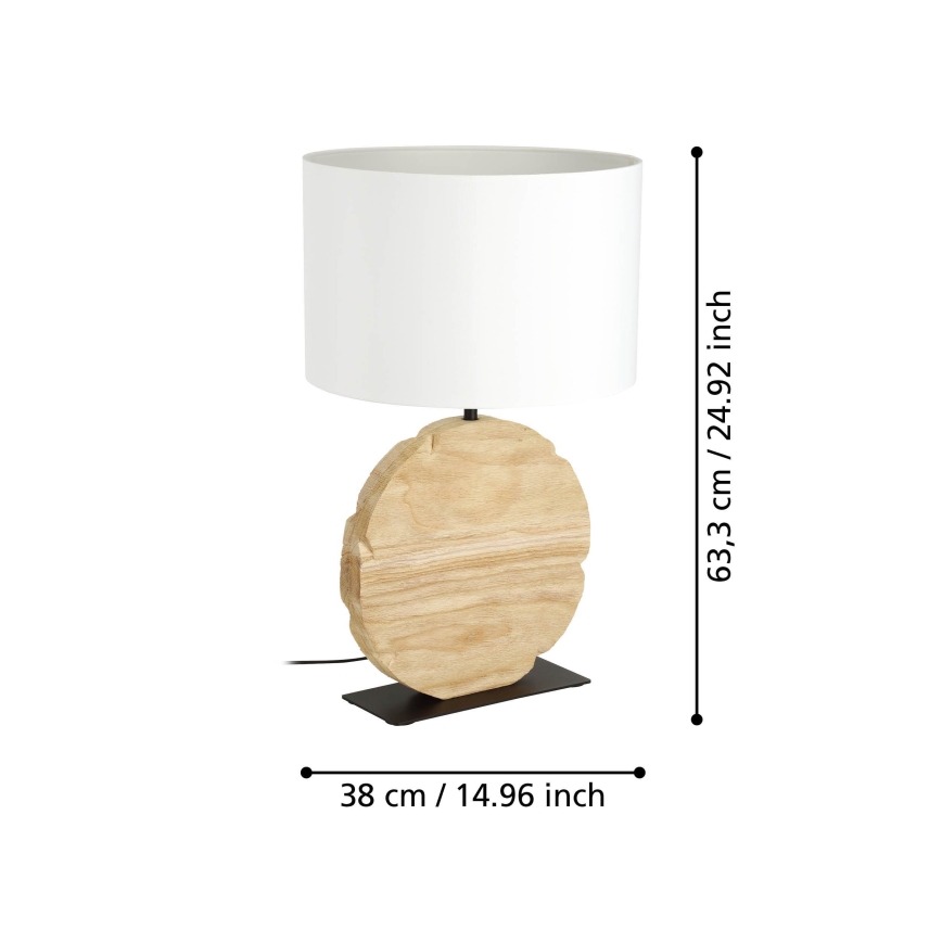 Eglo - Stona lampa 1xE27/40W/230V 63,5 cm braon