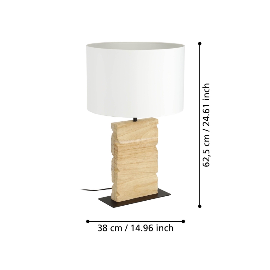 Eglo - Stona lampa 1xE27/40W/230V 62,5 cm braon