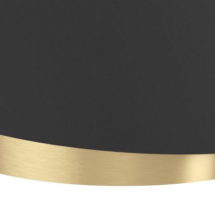Eglo 39926 - Luster na sajli MANDERLINE 1xE27/40W/230V crno/zlatna