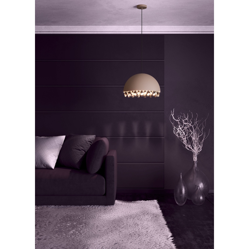Eglo - Luster na sajli 1xE27/40W/230V braon