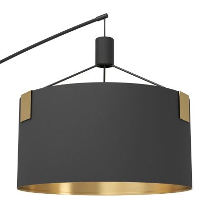 Eglo - Podna lampa 3xE27/40W/230V crno/zlatna