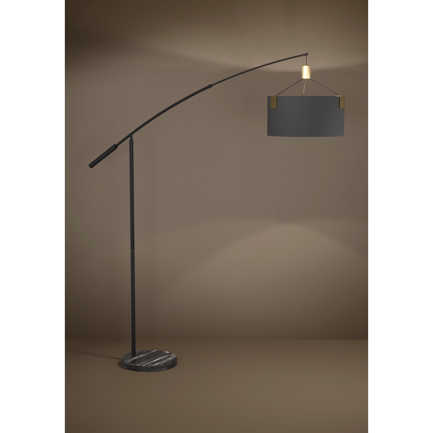Eglo - Podna lampa 3xE27/40W/230V crno/zlatna