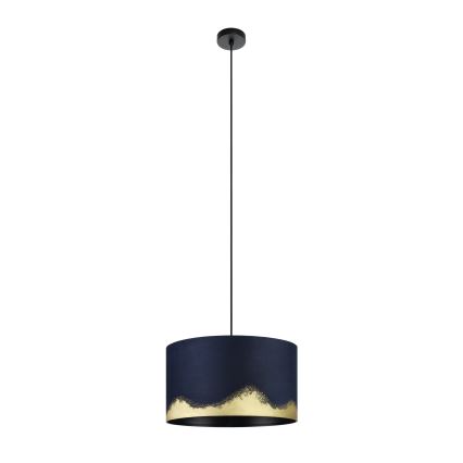 Eglo - Luster na sajli 1xE27/40W/230V pr. 38 cm plava/zlatna