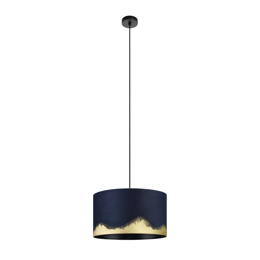 Eglo - Luster na sajli 1xE27/40W/230V pr. 38 cm plava/zlatna