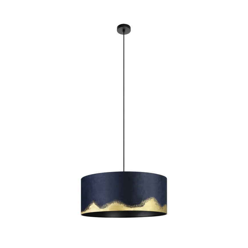 Eglo - Luster na sajli 1xE27/40W/230V pr. 53 cm plava/zlatna
