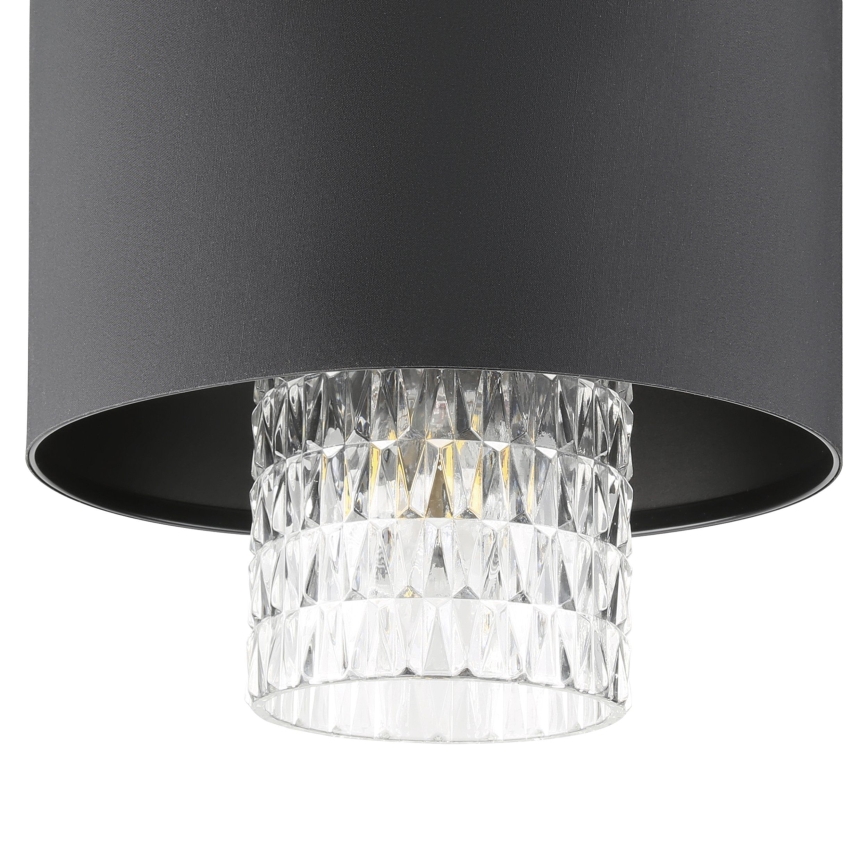 Eglo - Luster na sajli 3xE27/40W/230V crno