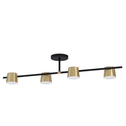 Eglo - LED Nadgradni luster 4xGU10/4,6W/230V 3000K zlatna