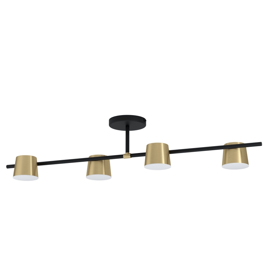 Eglo - LED Nadgradni luster 4xGU10/4,6W/230V 3000K zlatna
