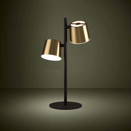 Eglo - LED Stona lampa 2xGU10/4,6W/230V 3000K zlatna