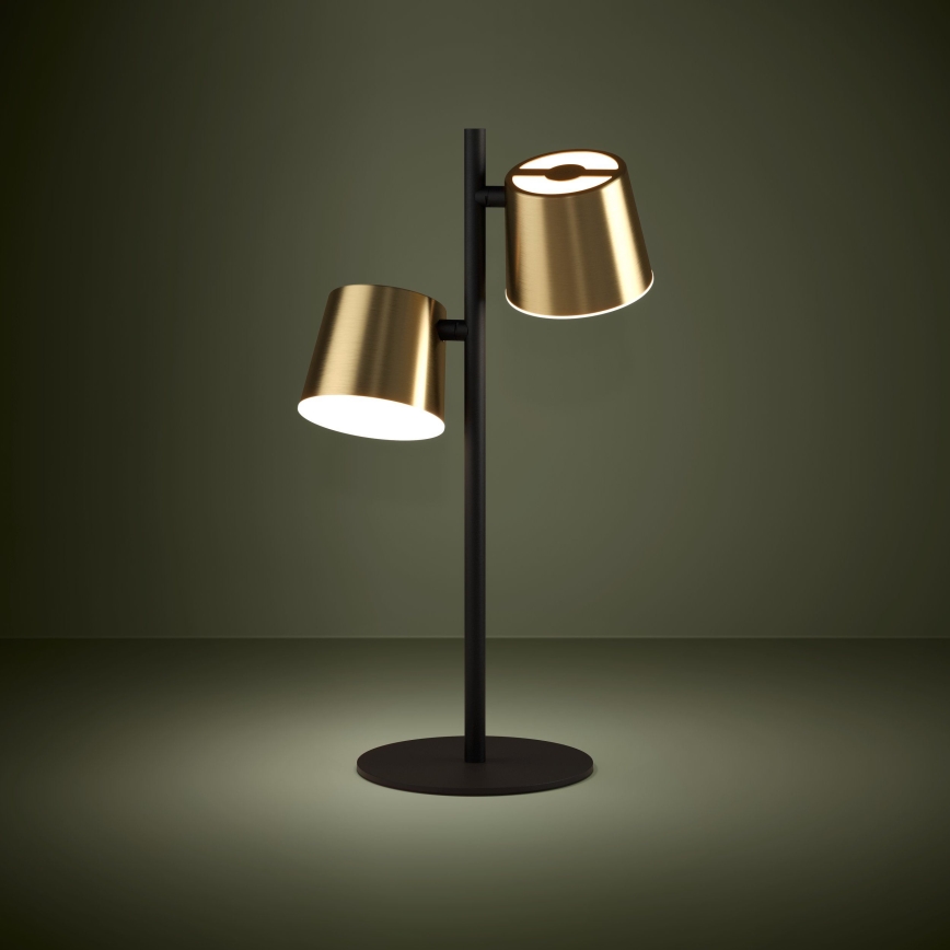 Eglo - LED Stona lampa 2xGU10/4,6W/230V 3000K zlatna